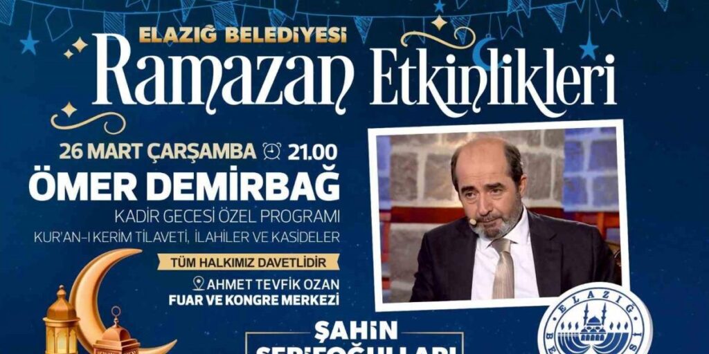 Elazığ Belediyesinden Kadir Gecesi özel programı