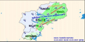 Meteorolojinin 5 İl iİçin ‘Kuvvetli Yağış’ Ve ‘Zirai Don’ Uyası