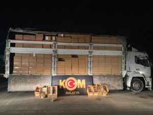 Malatya’da 7 Milyon 250 Bin Adet Makaron Ele Geçirildi