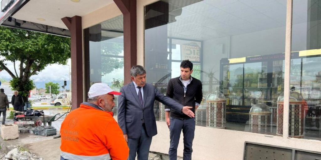 Başkan Aksun, sahada görev yapan personelleri denetledi
