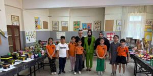 Batman’da öğrenciler çevre bilinci kazanarak atık malzemelerden ders materyalleri oluşturdu