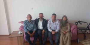 DİKO Başkanı Yüksel, hayatını kaybeden gazetecinin ailesine ziyarette bulundu