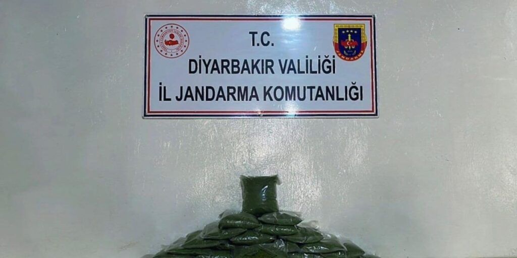 Diyarbakır’da çalılıklar arasında muhafaza edilmiş 77 kilo esrar ele geçirildi