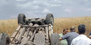 Diyarbakır’da pikap takla attı: 3 yaralı