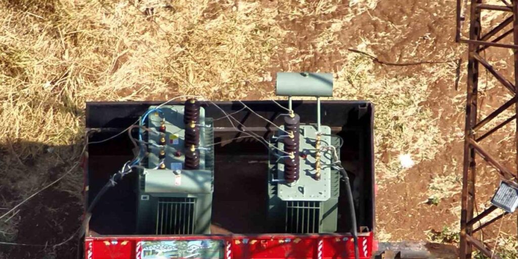 Dronla tespit edilen kaçak trafoyla 200 hanelik elektrik tüketildiği ortaya çıktı