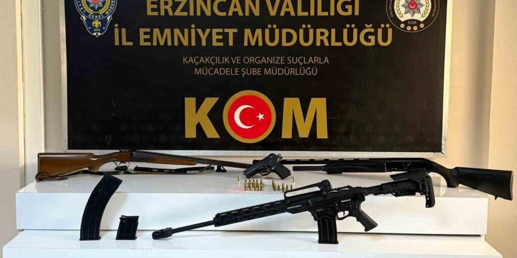 Erzincan’da silah operasyonu; 2 kişi yakalandı