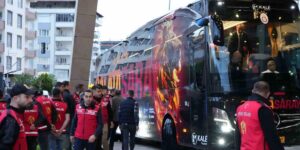 Galatasaray, Gaziantep’te coşkuyla karşılandı