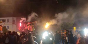 Galatasaray taraftarları Ardahan’da şampiyonluğu kutluyor