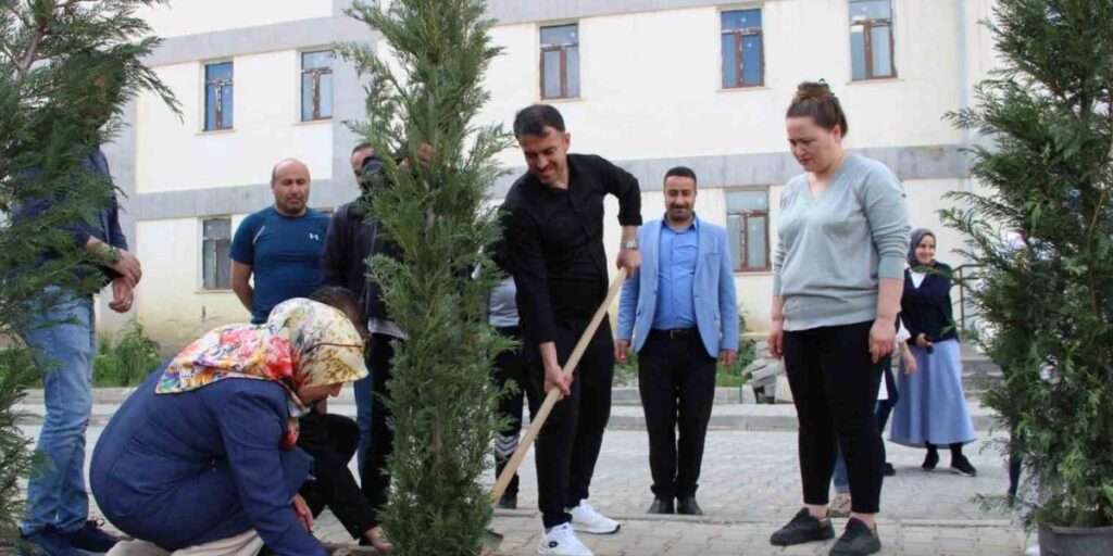 Hakkari’de fidan dikimi