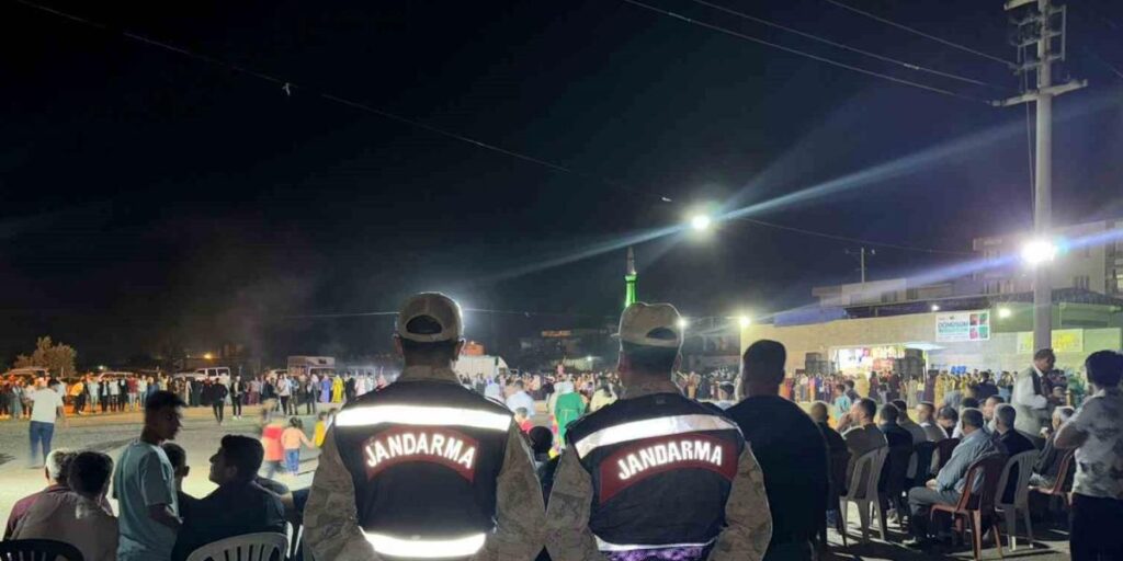 Jandarmadan düğün mesaisi