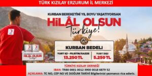 Kızılay 2025 vekaletle kurban kesim kampanyası başladı