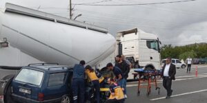 Malatya’da silobas ile otomobil çarpıştı: 1 yaralı