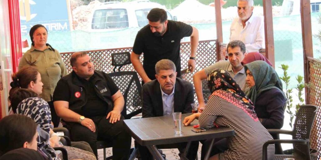 Milletvekili Şan, konteyner kentte vatandaşları dinledi