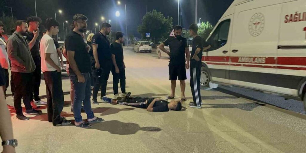 Otomobil ile motosiklet çarpıştı: 1 yaralı