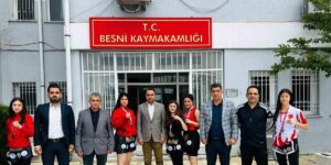 Şampiyon sporculardan Kaymakam Partal’a ziyaret
