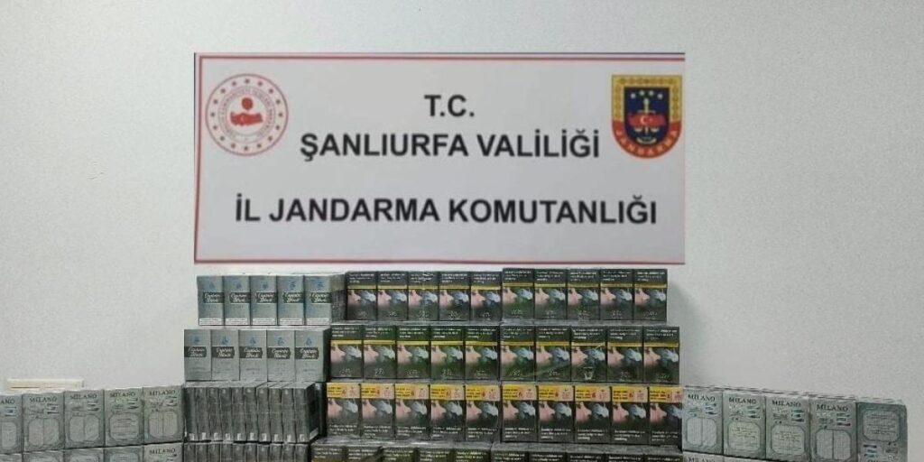 Şanlıurfa’da 980 paket gümrük kaçağı sigara ele geçirildi