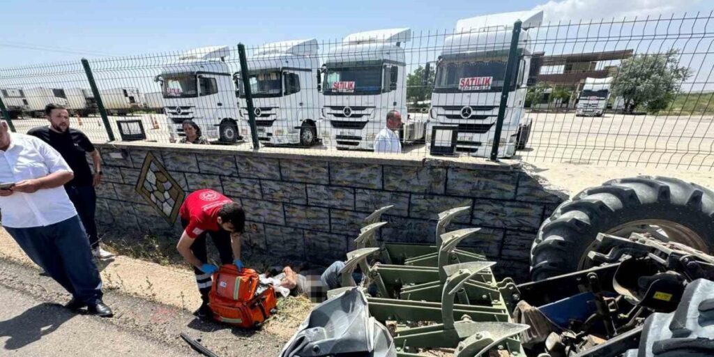 Şanlıurfa’da ilginç kaza kamerada
