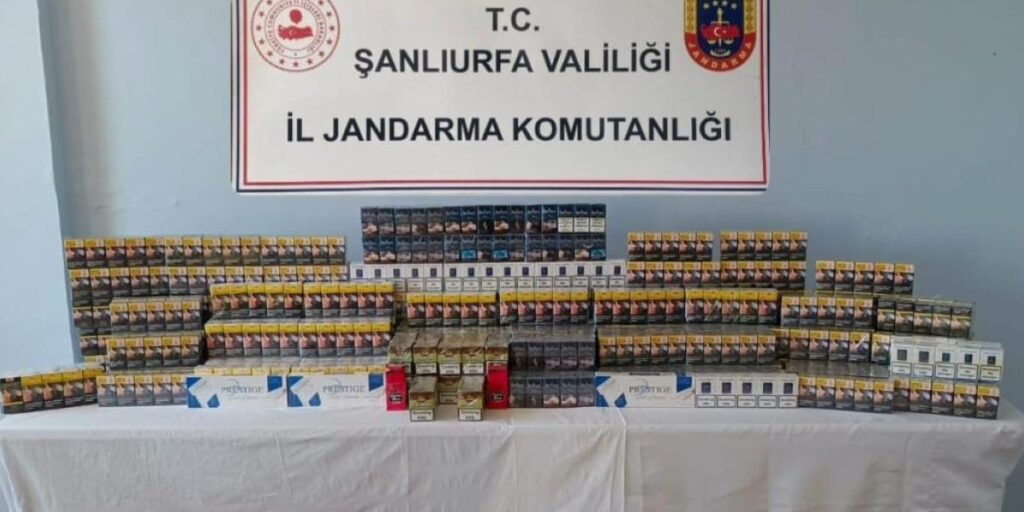 Şanlıurfa’da kaçak çay ve sigara ele geçirildi