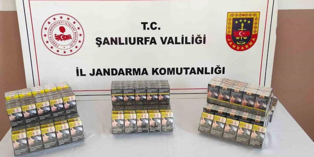 Şanlıurfa’da kaçak sigara ele geçirildi