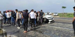 Şanlıurfa’da minibüs ile otomobil çarpıştı: 5 yaralı