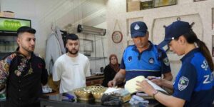 Şehitkamil zabıta ekiplerinden tavuk denetim