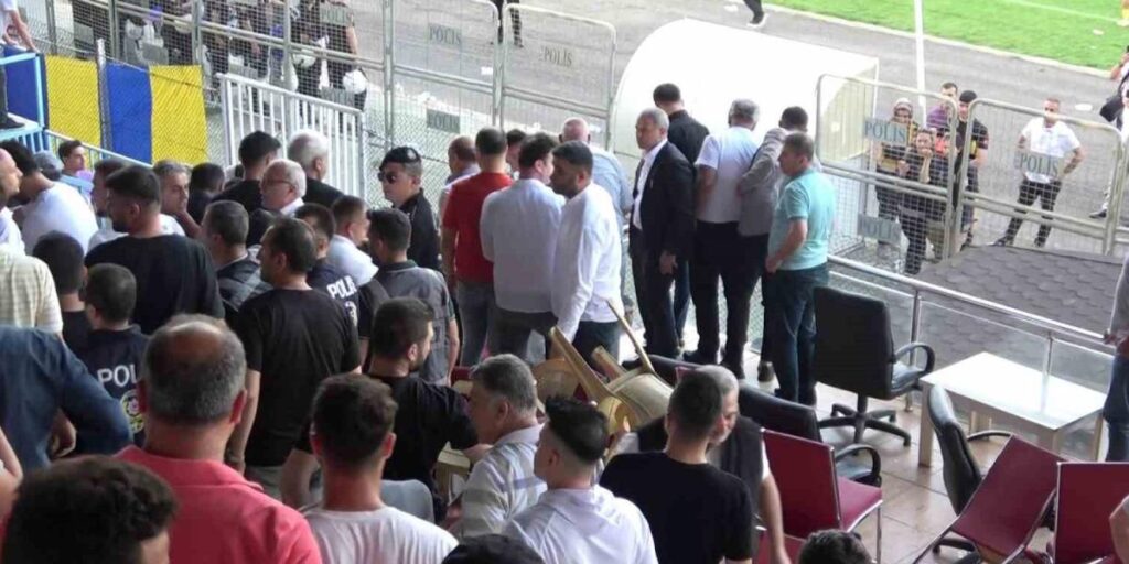 Siirt’te olaylı maç