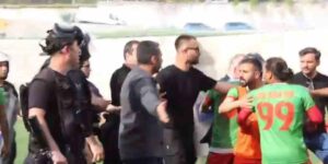 Şırnak’ta koruma polisi, atılan golden sonra çıkan olaylarda futbolcuyu darp etti