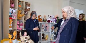 Tercan’da el emeği göz nuru ürünlerden oluşan sergi açıldı