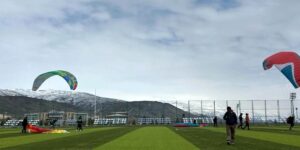 Üniversite Genç Kanatlar Kulübü, yamaç paraşütü deneyimi yaşadı