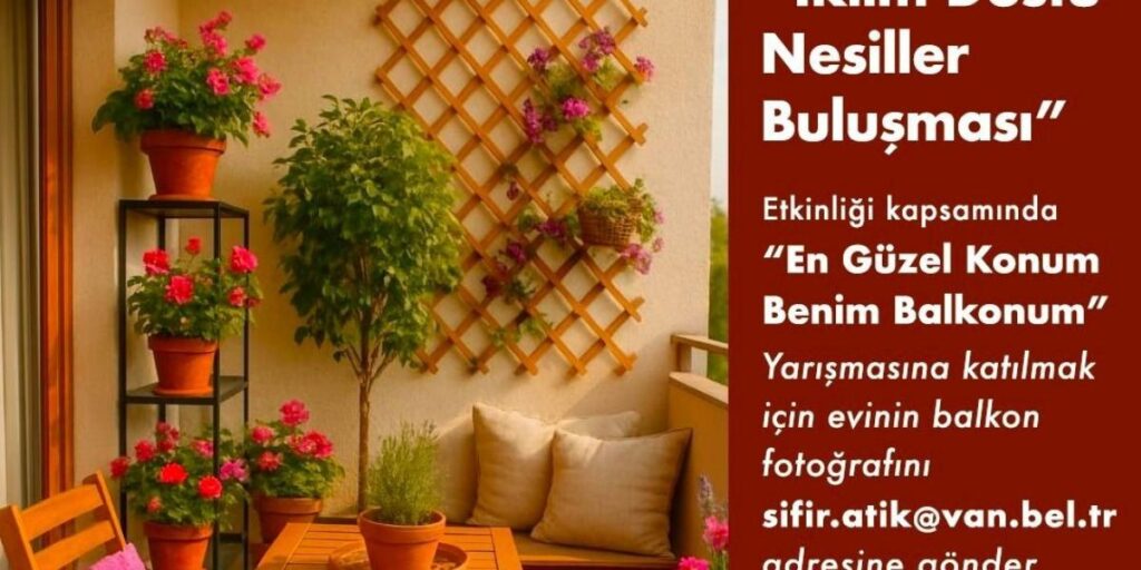 Van’ın en güzel balkonu seçiliyor