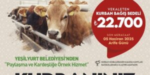 Yeşilyurt Belediyesi’nden kurban bağışı hizmeti