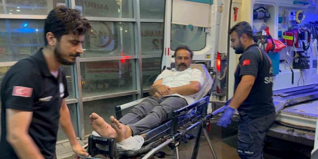 Akrebin soktuğu kişi hastaneye kaldırıldı