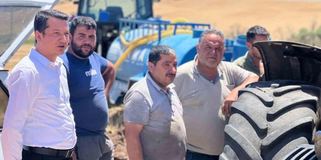 Başkan Olgun, hasat döneminde çiftçileri yalnız bırakmadı