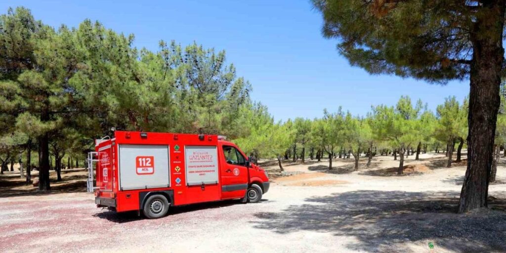 Büyükşehir İtfaiyesi’nden termal drone ile yangın nöbeti