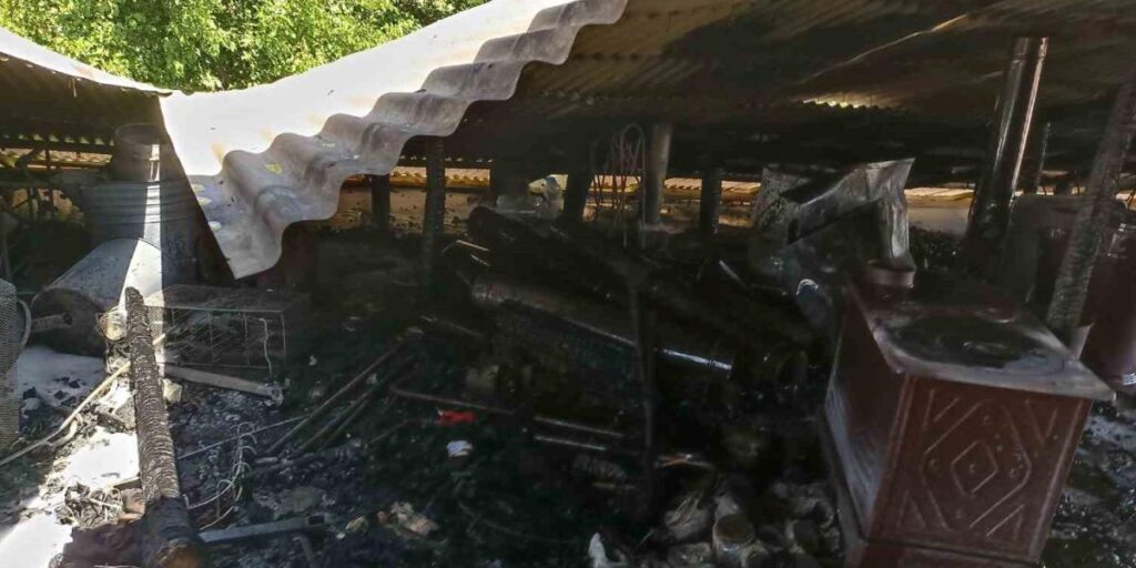 Darende’de çatı yangını korkuttu