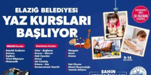 Elazığ Belediyesi yaz kursları başlıyor