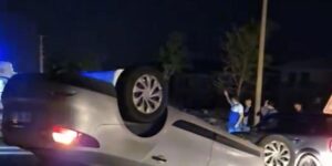 Elazığ’da otomobil ters döndü: 1 yaralı