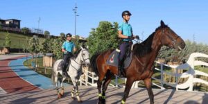 Gaziantep’te atlı jandarma birlikleri görev başında