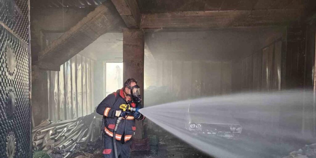 Malatya’da depo yangını