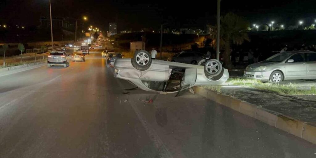 Otomobil takla attı: 2 yaralı