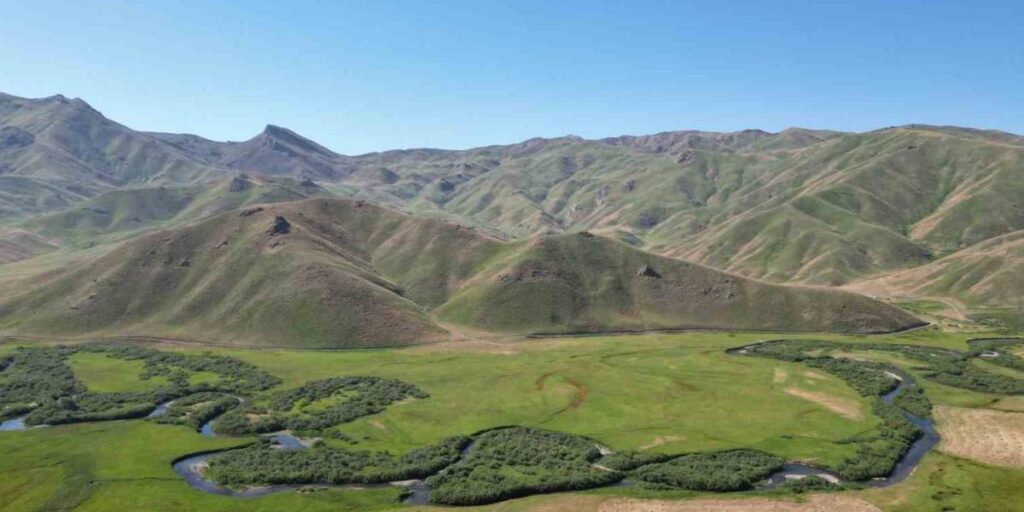 Şırnak’ta dev menderesler havadan görüntülendi