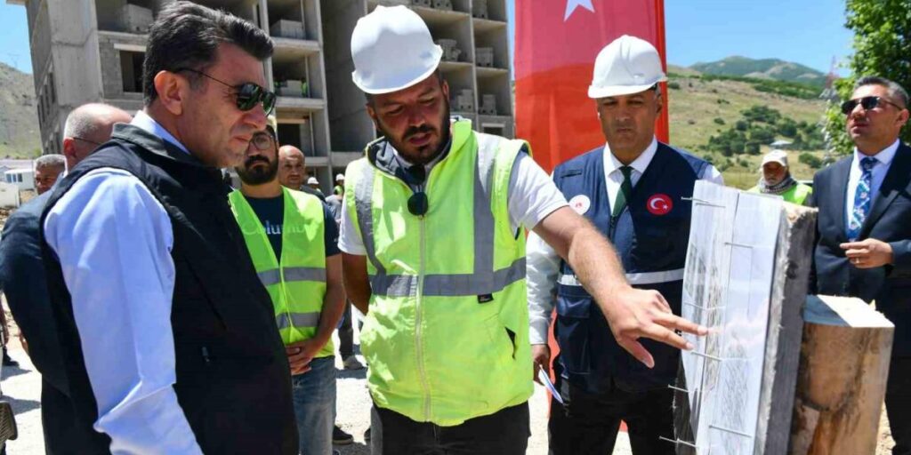 Tunceli’nin en riskli ilçesinde depreme dirençli 281 konutun yapımı sürüyor