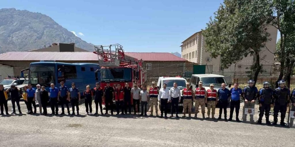 Cezaevinde deprem ve yangın tatbikatı