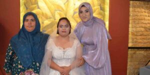 Down sendromlu Nisan Nur’un gelinlik hayali gerçek oldu