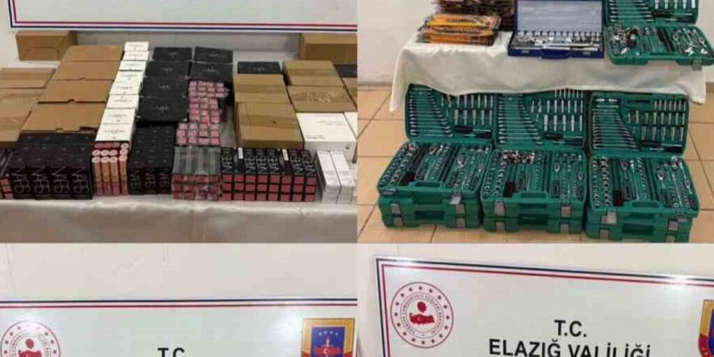 Elazığ’da gümrük kaçağı ürünler ele geçirildi