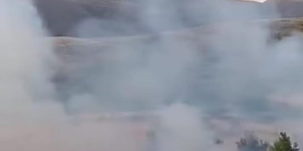 Elazığ’da otluk alanda yangın