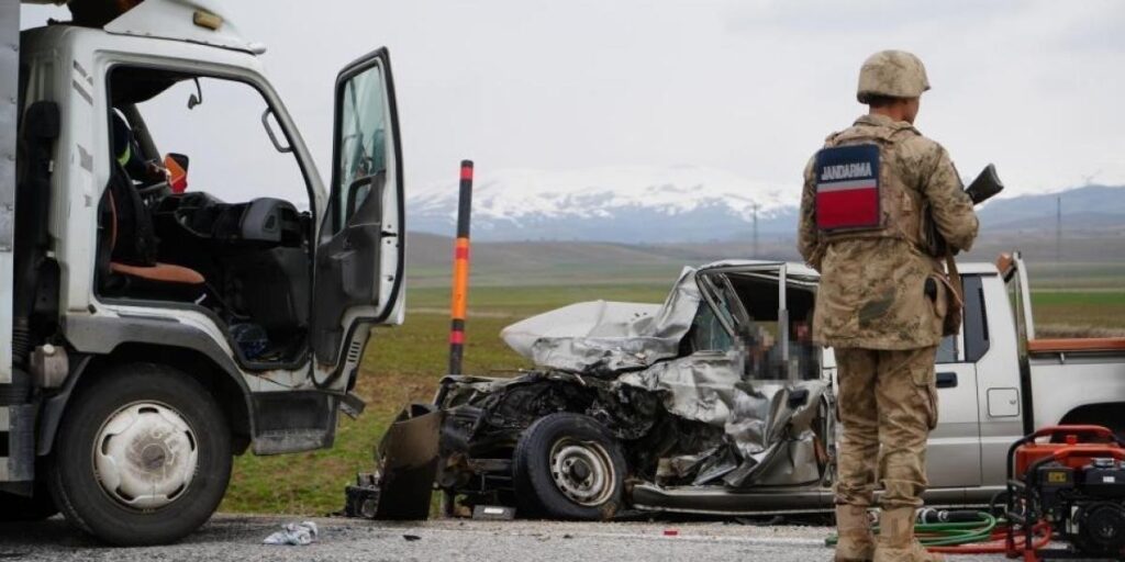 Erzurum’da jandarma bölgesinde bir ayda 30 trafik kazası