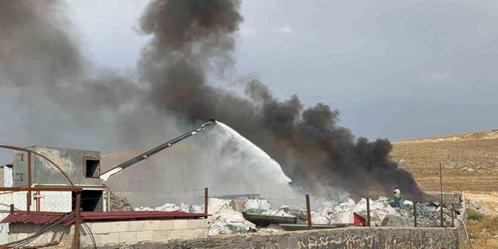 Gaziantep’te geri dönüşüm fabrikasında yangın