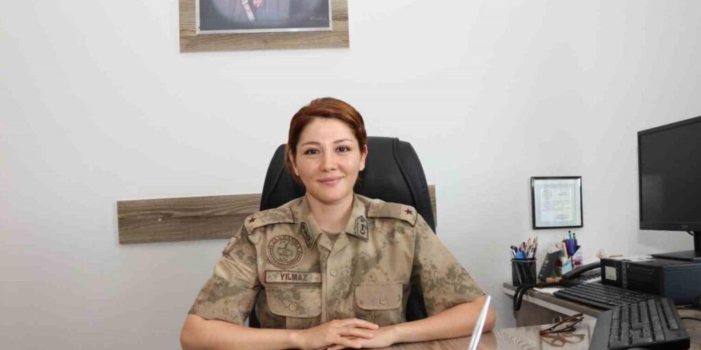 İlçede kadın jandarma komutanı sevinci