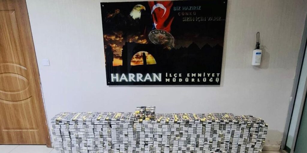 Şanlıurfa’da 4 bin paket kaçak sigara ele geçirildi: 1 gözaltı